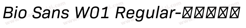 Bio Sans W01 Regular字体转换